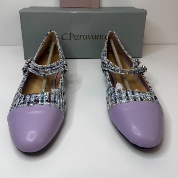 C.Paravano Round Toe Ballet Flats with Strap Comfortable Mary Jane Flats 38(US7) - Picture 8 of 10